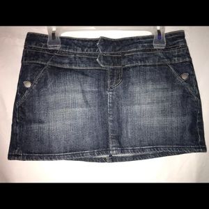Jean mini skirt
